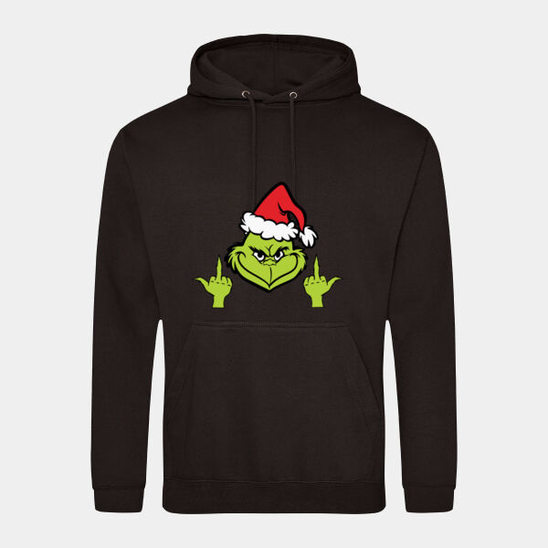 Grinch Middle Finger Hoodie Thumbnail