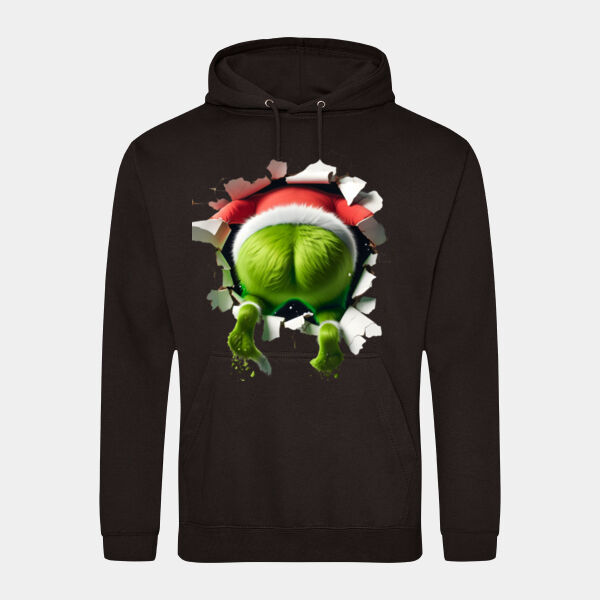 Grinch Bum Adult Hoodie Thumbnail