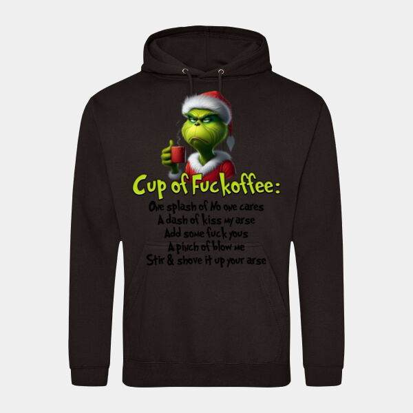 Grinch F*Coffee Adult Hoodie Thumbnail