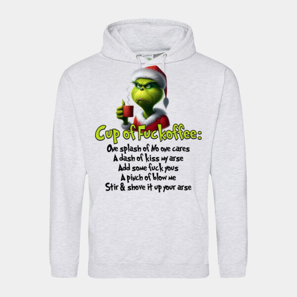 Grinch F*Coffee Adult Hoodie Thumbnail